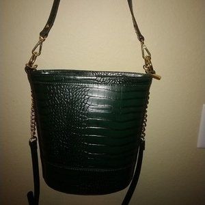 INC Croco-Embossed Bucket Bag
